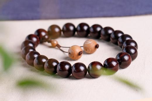 XYZT0085°四合如意 老山檀嵌丝&多星紫檀2.0cmx21粒 商品图1