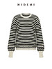 HIDEMI 美利奴系列黑白条纹羊毛针织上衣 商品缩略图4