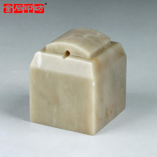 【金石印坊】伊犁冻石覆斗钮方章3.8*3.8*4.5cm配锦盒印绳 商品图1