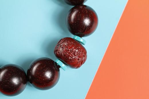 XYZT0301°满星印度小叶紫檀·2.0cm*11粒 商品图3