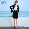 IWY/黑色千鸟格长袖时尚同情西服套装套裙CS476 商品缩略图2