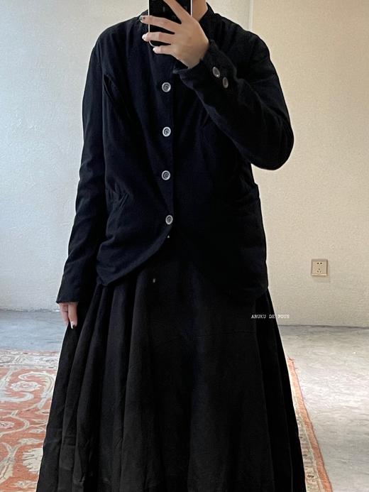 (4折) AU GARCONS 炭黑棉质斜插袋外套 商品图8