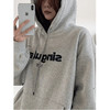 【百搭时尚潮流】新款秋冬LIL CHER连帽卫衣女加绒加厚宽松韩版慵懒风上衣 商品缩略图2