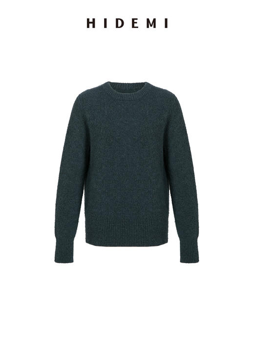 HIDEMI 琥珀蓝羊驼绒套装 毛衣/半身裙 商品图12