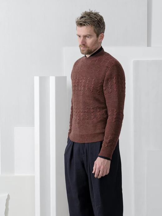 braided striped sweater 商品图0