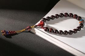 DQ0146°印度小叶紫檀16mmx21粒