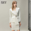IWY/高端气质白色西装套裙女英伦风韩版时尚秋冬休闲西服职业装工作服 C10348+S10343 商品缩略图0