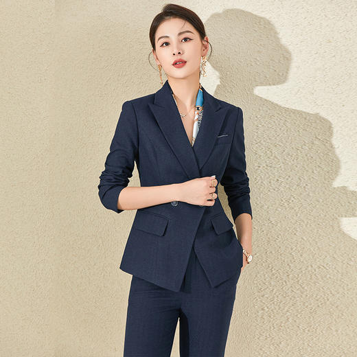 高端职业西装套装女春秋小个子气质女神范时尚西服正装经理工作服 商品图1