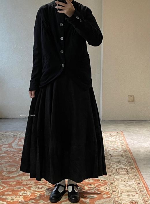 (4折) AU GARCONS 炭黑棉质斜插袋外套 商品图6