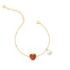 Pearl moments HEART & HEART AB双面镶嵌红玛瑙心心珍珠手链 商品缩略图0