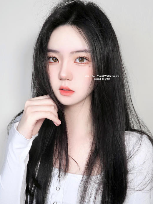 【白狮超推荐！】韩国正版idol旗下 ·水光棕｜玻璃珠系列｜年抛｜14.0mm超小直径 商品图11