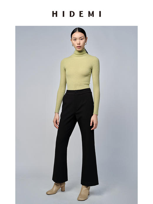 HIDEMI 美利奴超细羊毛无缝一体式云朵高领打底上衣 商品图7