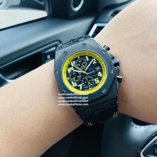（皮带款）台湾厂NEW厂出品 爱彼Audemars Piguet 皇家橡树离岸型 大黄蜂限量版  多功能机械腕表 尺寸42MM13MM 搭配复刻原装3️⃣1️⃣2️⃣6️⃣全自动机械机芯 商品图12