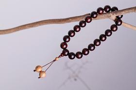 XYZT0085°四合如意 老山檀嵌丝&多星紫檀2.0cmx21粒