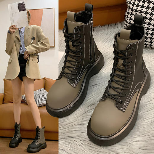 马丁靴 | 2021年新款秋季女英伦风女靴 商品图1