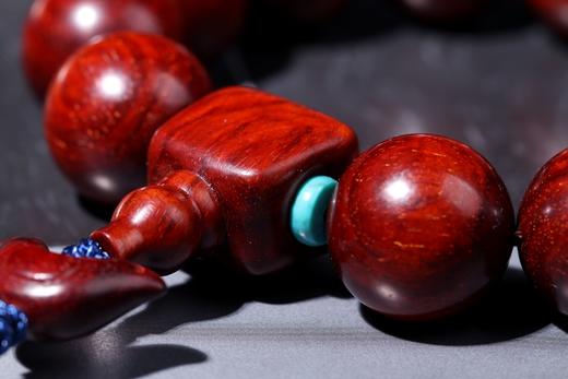 XYZT0222°满星紫檀/招财报喜鸟/幸运铃铛18mmx12粒 商品图4