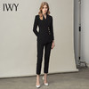 IWY/高端西服职业装时尚英伦风女秋冬总裁西装套装黑色商务正装工作服CP10407黑色 商品缩略图2