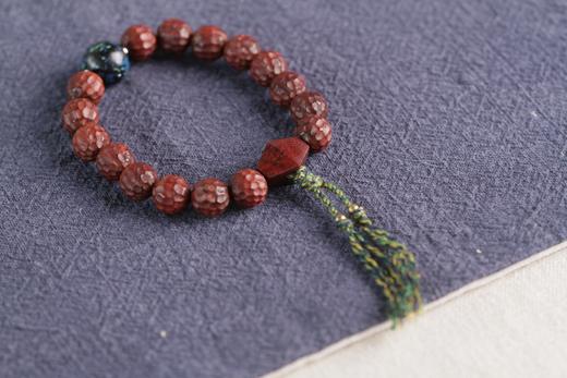 DQ0073°高品质印度小叶紫檀+大漆手饰手串 商品图6