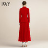 IWY/气质干练红色西装纱裙女时尚宴会主持人上镜职业装修身显瘦工作服213205C1+S2 商品缩略图3