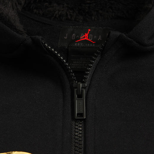 AIR JORDANAJ乔丹冬AJ男童拉锁开衫外套加绒帽衫卫衣JD2142034 商品图3