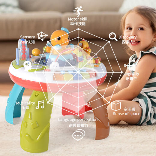 谷雨游戏桌儿童早教益智多功能婴儿玩具1-3岁 商品图1