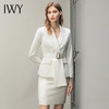 IWY/高端气质白色西装套裙女英伦风韩版时尚秋冬休闲西服职业装工作服 C10348+S10343 商品缩略图1
