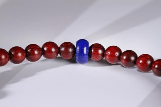 DQ0138°紫檀&漆珠*青金*天河石*南红*琥珀4mmx38粒 商品图3