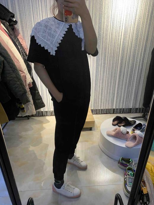 胖胖堂2021新品纯棉休闲显瘦套装4945 商品图2