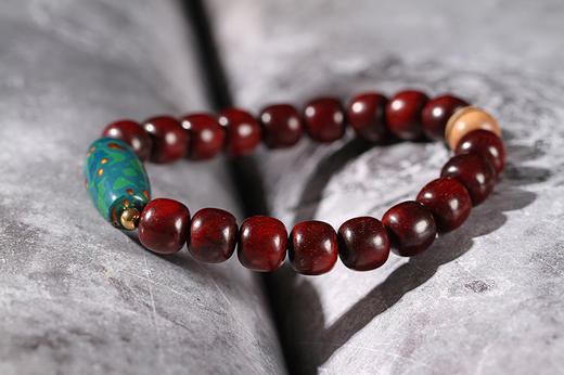 DQ0107°印度小叶紫檀9mmx10mmx18粒 商品图2