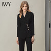 IWY/高端西服职业装时尚英伦风女秋冬总裁西装套装黑色商务正装工作服CP10407黑色 商品缩略图1