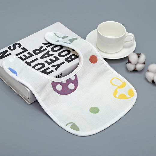 【甄选好棉 3条装】U型围嘴A类六层纯棉婴童幼儿园口水巾围嘴纱布吸水透气轻薄 商品图8