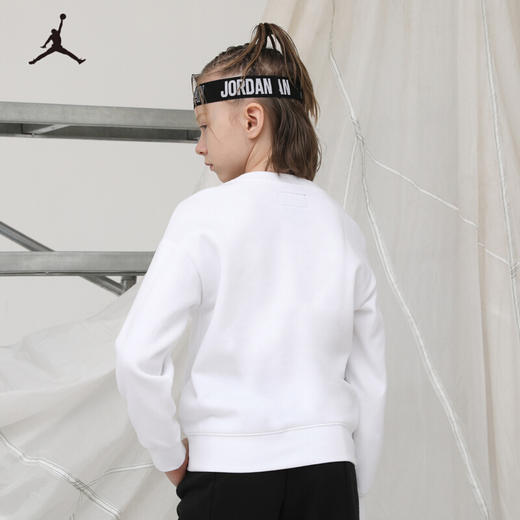 耐克AIR JORDAN童装冬款男女童加绒保暖运动套头卫衣JD2142066 商品图3