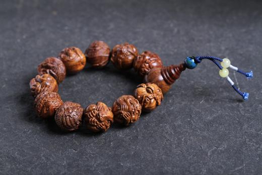 DQ0225°精品海黄·手雕十二生肖2.0cm*12粒 商品图2