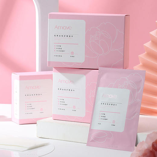 【买3送2】爱每文私护湿巾呵护私处粉嫩馥郁亲肤柔软温和不刺激20片/组 商品图5