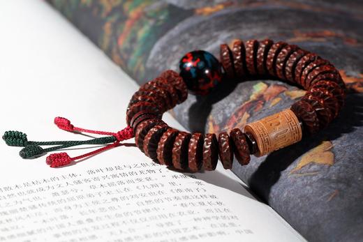 DQ0055°小叶紫檀锤纹（搭老山）5x12mmx29粒 商品图1