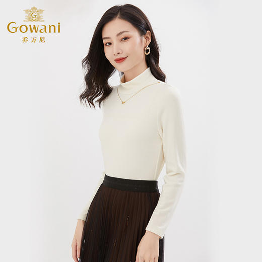 乔万尼高领打底衫亲肤软糯保暖修身针织衫EI4C525 商品图2