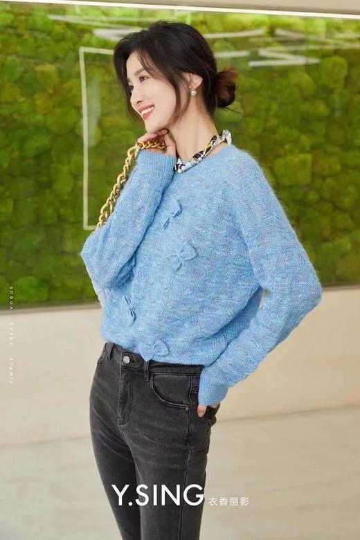 衣香丽影彩纱套头衫110939001 商品图3