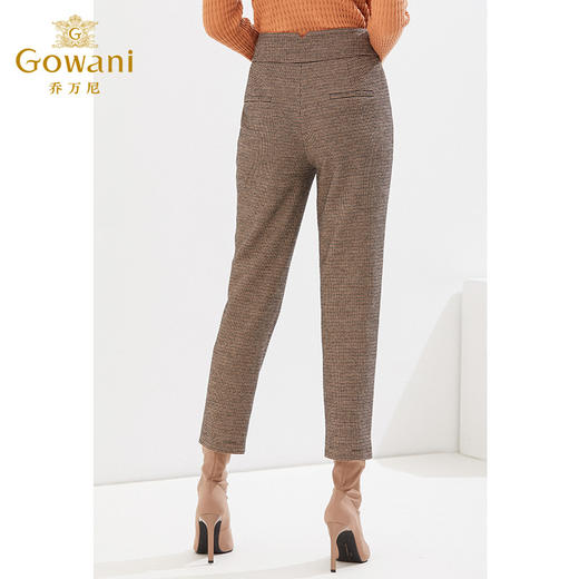 乔万尼休闲裤绵羊毛厚款保暖锥形显瘦长裤EI4F509 商品图4