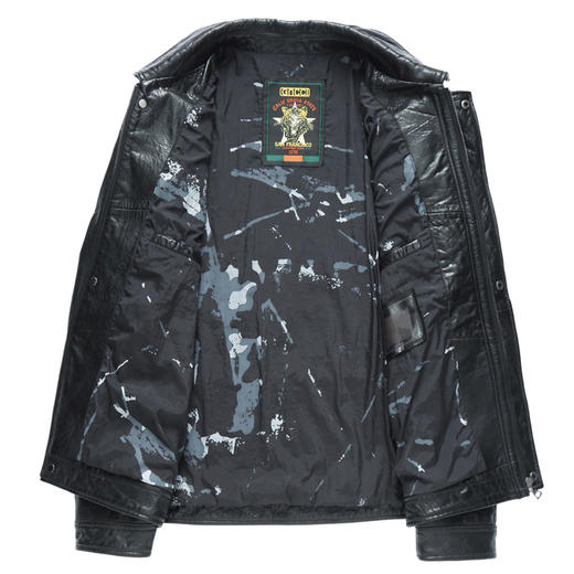 【真皮】大依优型大码皮衣潮款加肥加大绵羊皮外套休闲简约大号皮夹克真皮皮草 商品图4