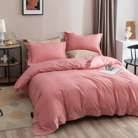 【新西兰CRIA】60支纯棉贡缎纯色床品套装