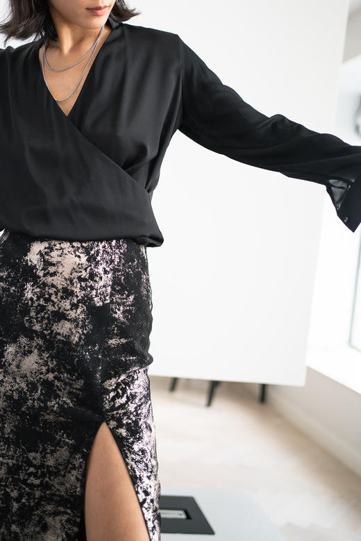 CG｜Silk Shirt with Mandarin Collar  [真丝立领长袖衬衫] 商品图11