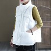 2021年新款韩版羽绒服马甲女短款立领宽松大码背心外穿白鸭绒坎肩 商品缩略图5