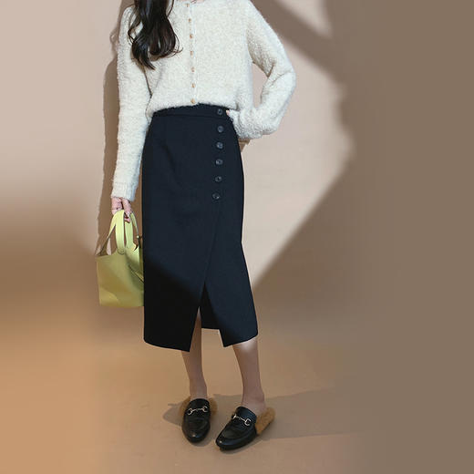 裁缝学苑AG214 秋冬新款弧形开叉西装半身裙服装打版纸样裁剪图纸 商品图2