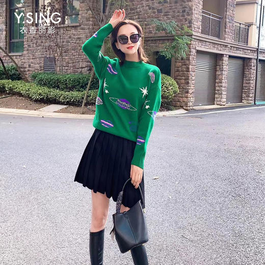 衣香丽影时装百搭毛衫 111029021 商品图1