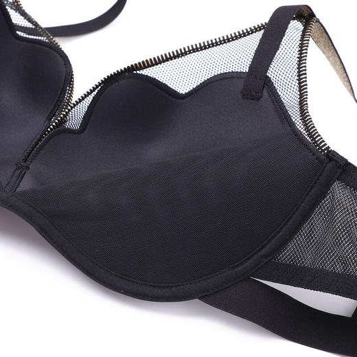 芬狄诗网纱厚杯小胸上托聚拢无钢圈文胸FB00276 商品图5