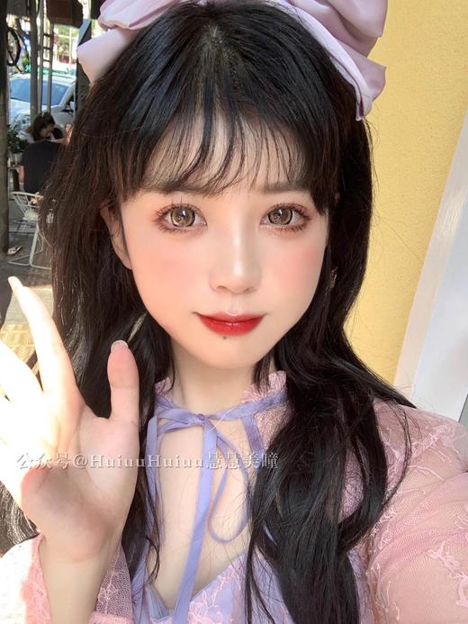 【大直径】奶油棕色14.5mm 平铺17.0mm 【年抛 0-800度 含有525/575 】 商品图3