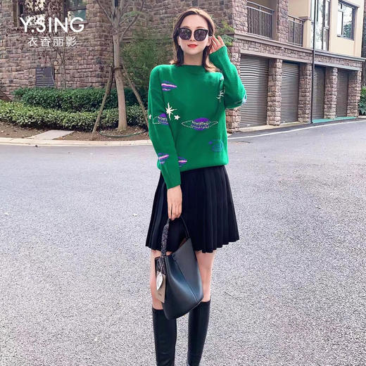 衣香丽影时装百搭毛衫 111029021 商品图0