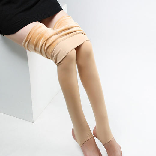2021光腿神器袜 秋冬季性感 时尚肉色女加绒加厚保暖大码连裤袜打底裤外穿 商品图3