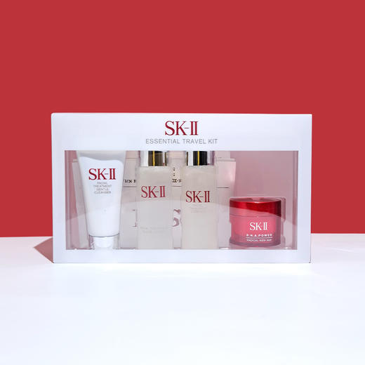 【专柜小样套装】SK-II sk2神仙水面霜晶莹露 洁面 洗面奶 面霜四件套礼盒装 商品图11