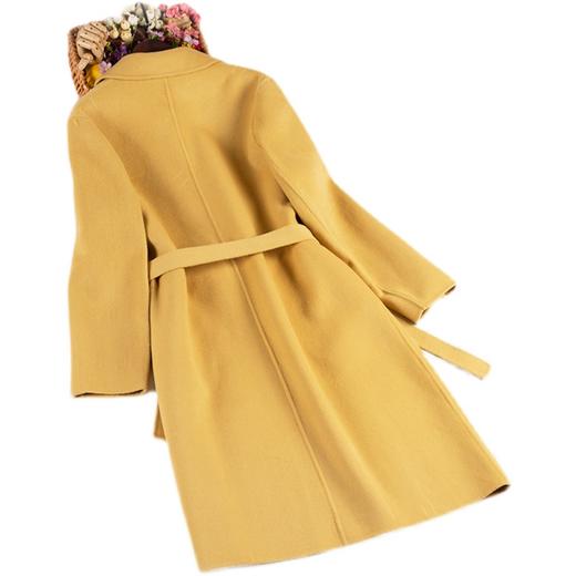 裁缝学苑AG209 中长款双面羊绒大衣2021新款服装女打版纸样裁剪图 商品图6